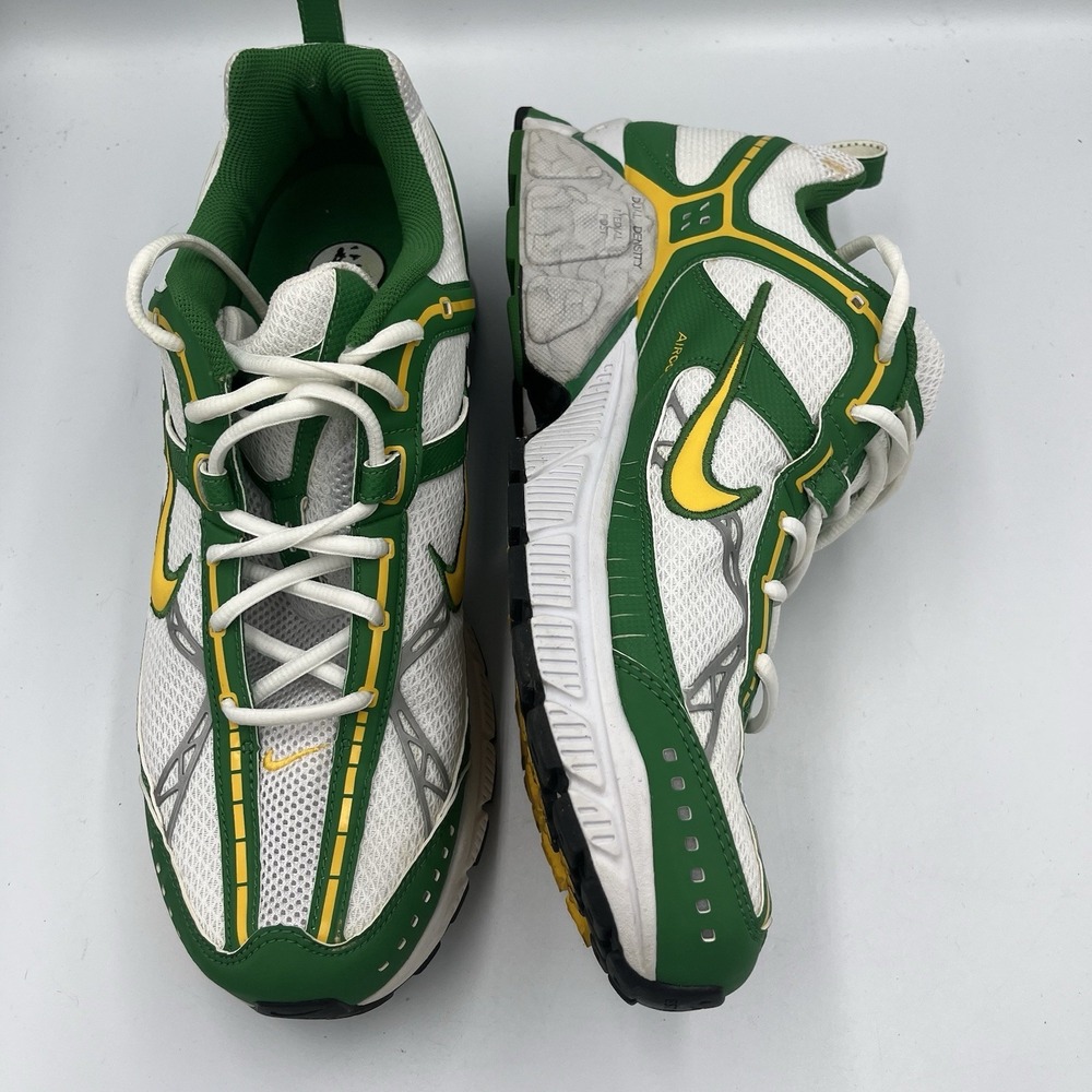 Nike Pre Lives Mens 12 Running Shoes Yellow White Green Sneakers Aircoos Kicks